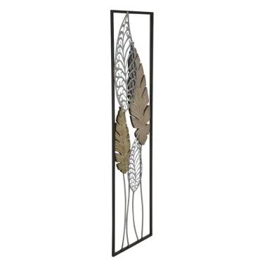 Panel ze stali i drewna Liście -B- 30,5 x 2,5 x 99,5 cm